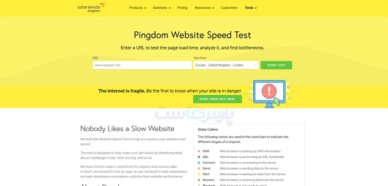 ابزار Pingdom