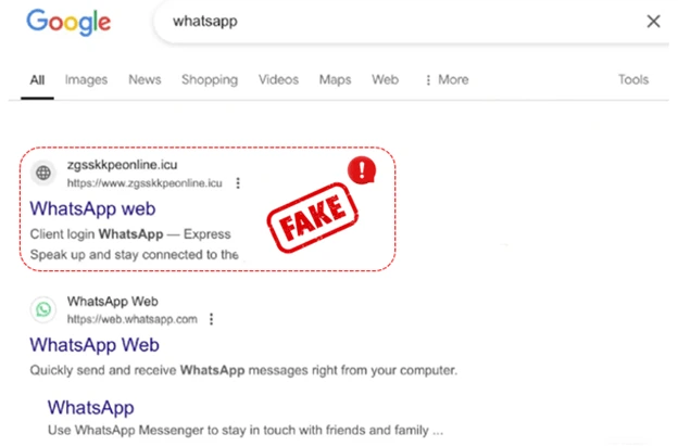 فیشینگ موتور جستجو (Search Engine Phishing) از انواع فیشینگ