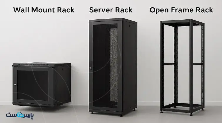 ۳ نوع اصلی قفسه یا رک سرور