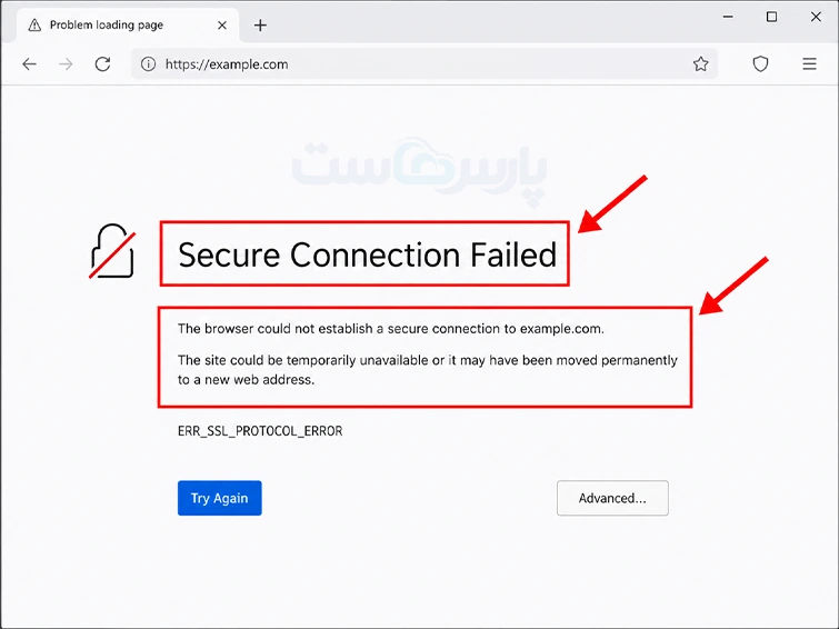انواع خطاهای SSL و روش رفع آن‌ها