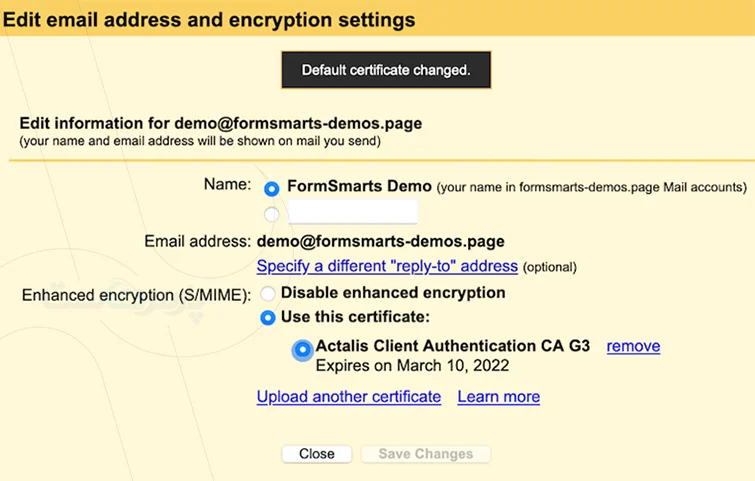 نصب گواهی S/MIME در Gmail