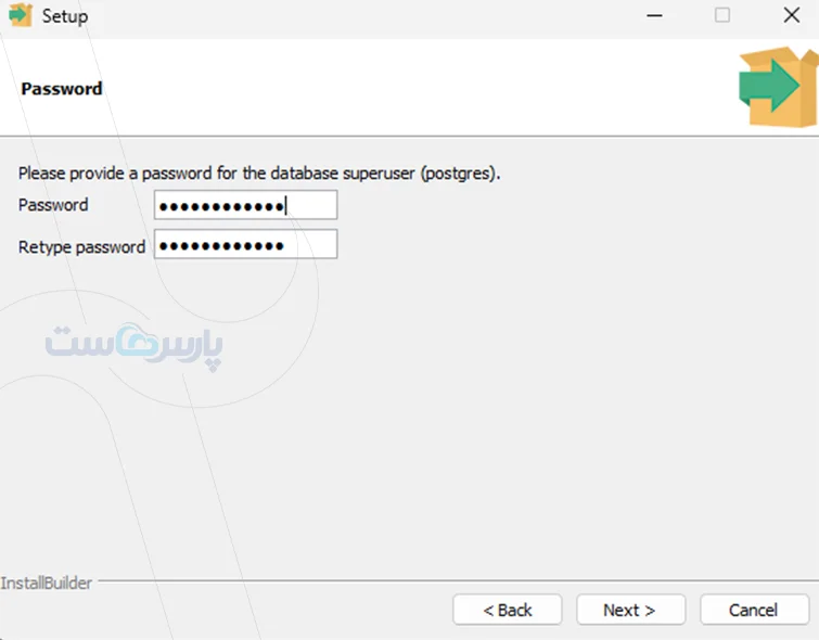 مراحل نصب PostgreSQL در ویندوز
