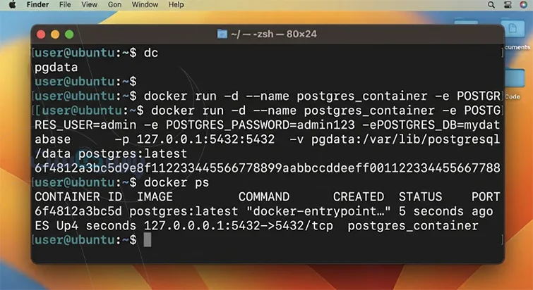 راه‌اندازی سریع دیتابیس PostgreSQL با داکر (Docker)