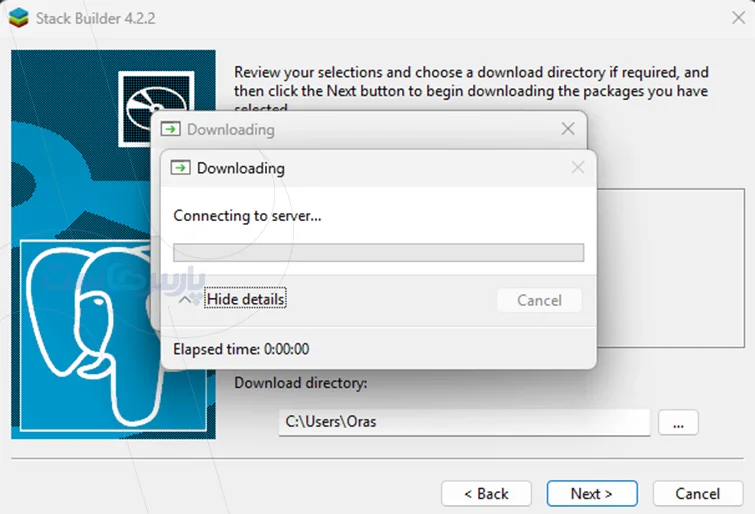 مراحل نصب PostgreSQL در ویندوز